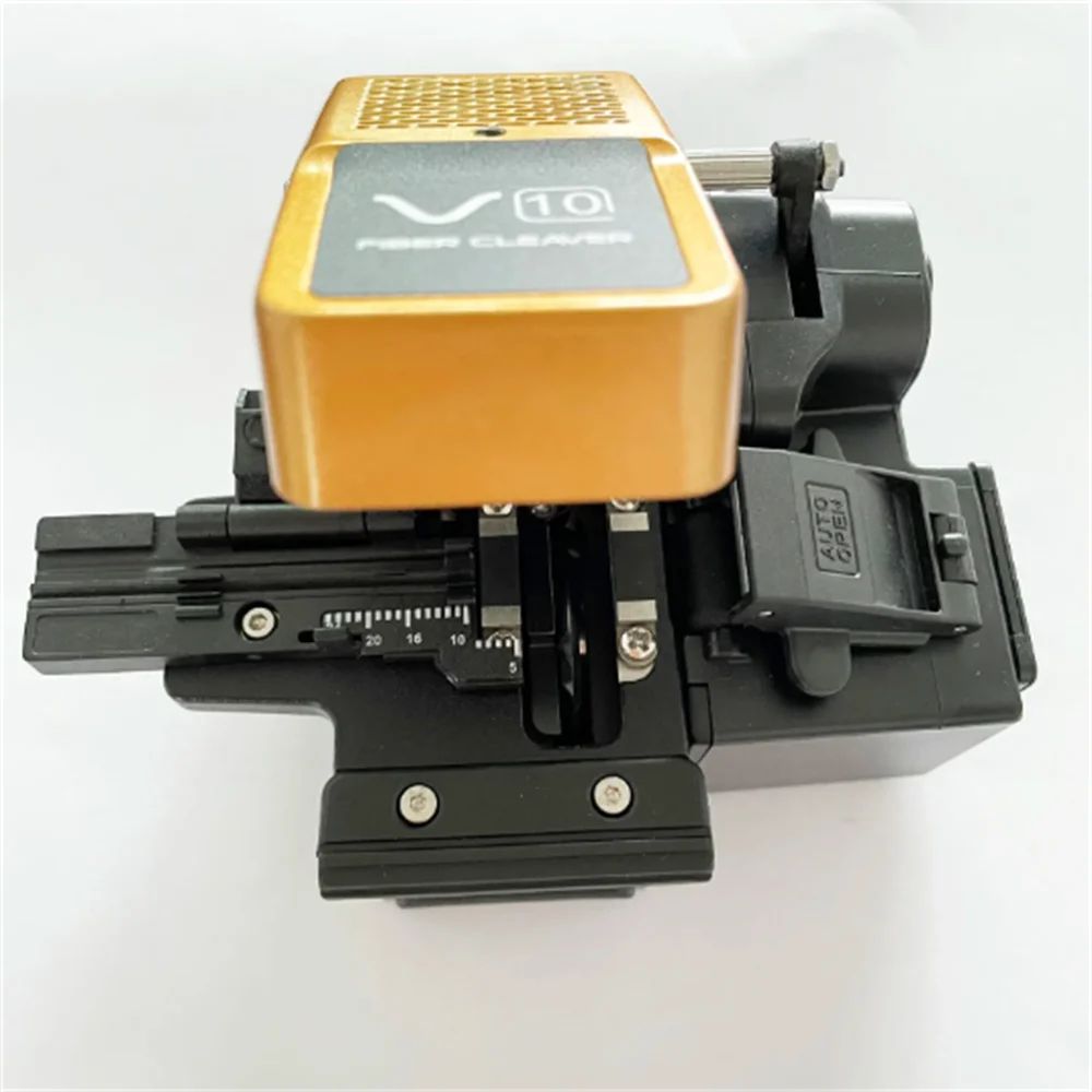 Original V10 Fully Automatic Fiber Optic Cleaver One-step FTTH Cutting Knife Press Type Fiber Cleaver V10 High Quality