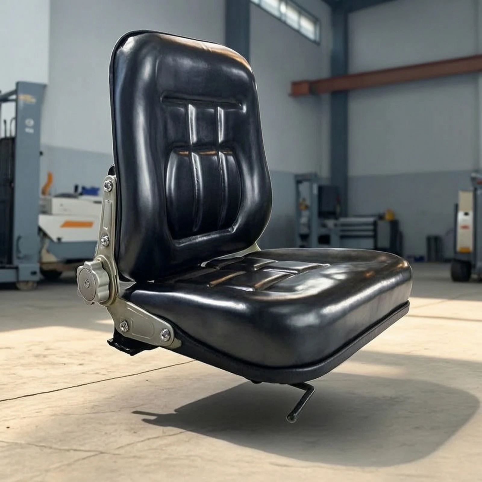 Forklift Seat Padded Engineering Vehicle Seat Heavy-Duty Replacement for Machinery Owners