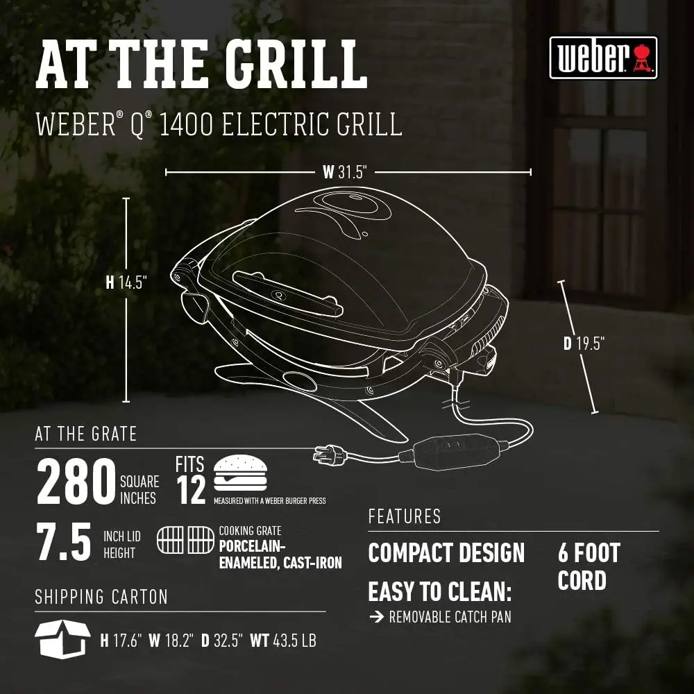 Weber Q2400 Electric Grill , Grey