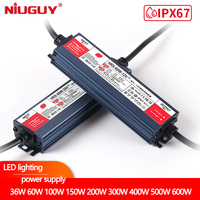 Waterproof lighting power supply IP67AC 100~277V to DC 12V 24V outdoor LED driver 100W 200W 300W 400W 500W 600W transformer