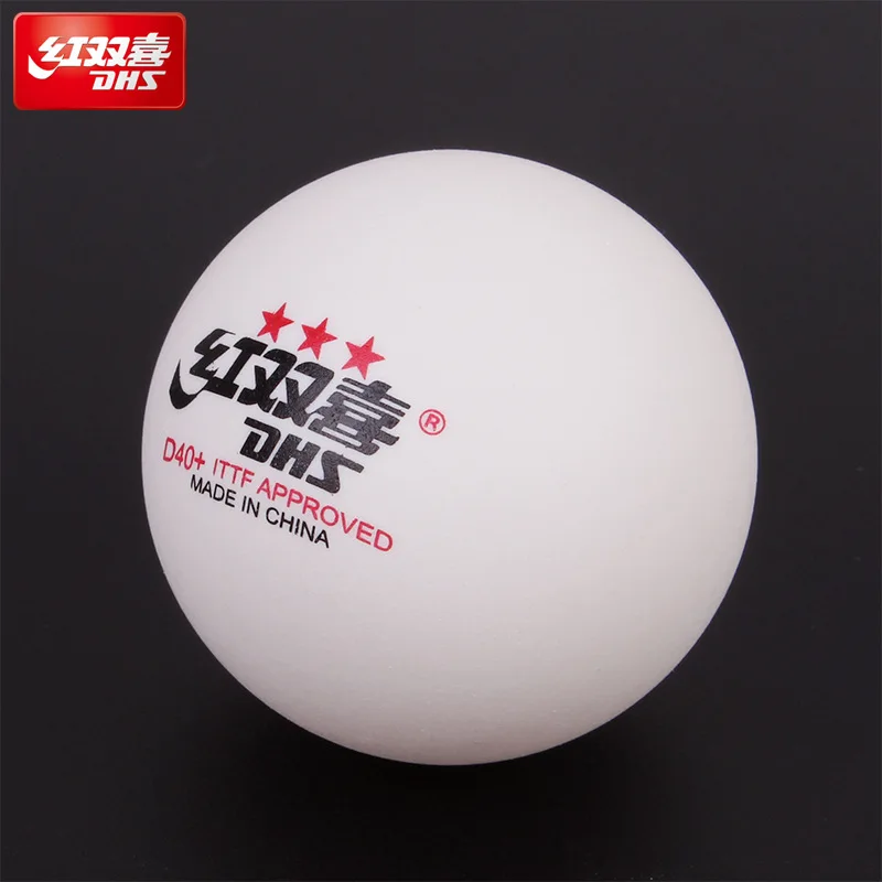 DHS Seamed Table Tennis Balls D40+ ABS New Material 10 Pcs/Box Professional ITTF Approved Ping Pong Balls for Training