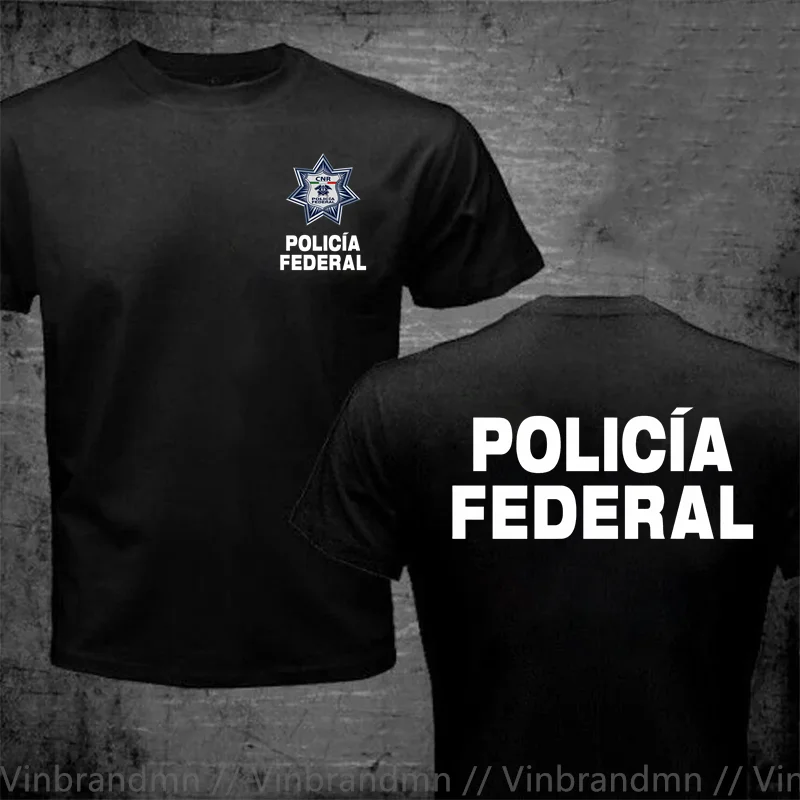 Camiseta de Sicario Federal de Policia de Nueva México, camisetas informales de algodón de manga corta a la moda para hombre, camiseta holgada de talla S-6XL
