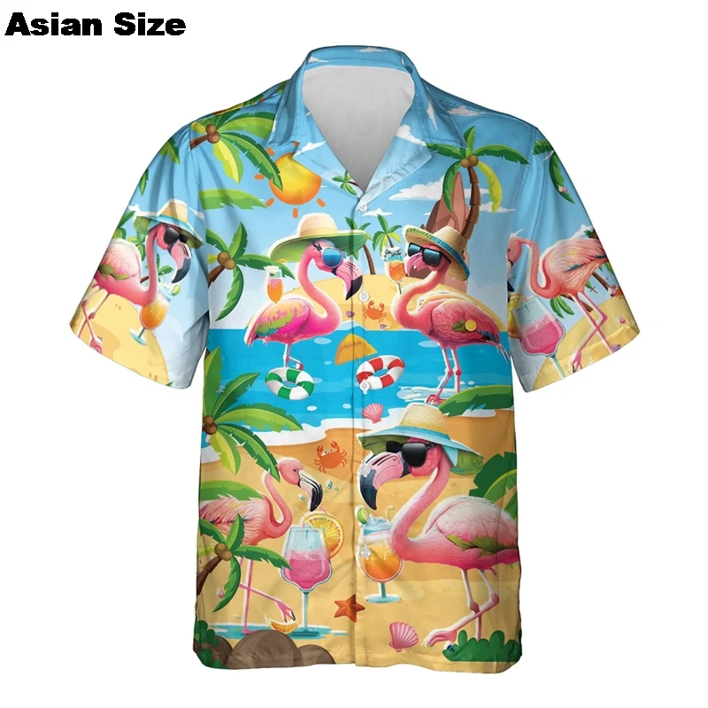 メンズ半袖カクテルシャツ,ラペルブラウス,ユニセックスアロハトップ,ドリンクジュース,ボタン付き衣類,夏服,2020