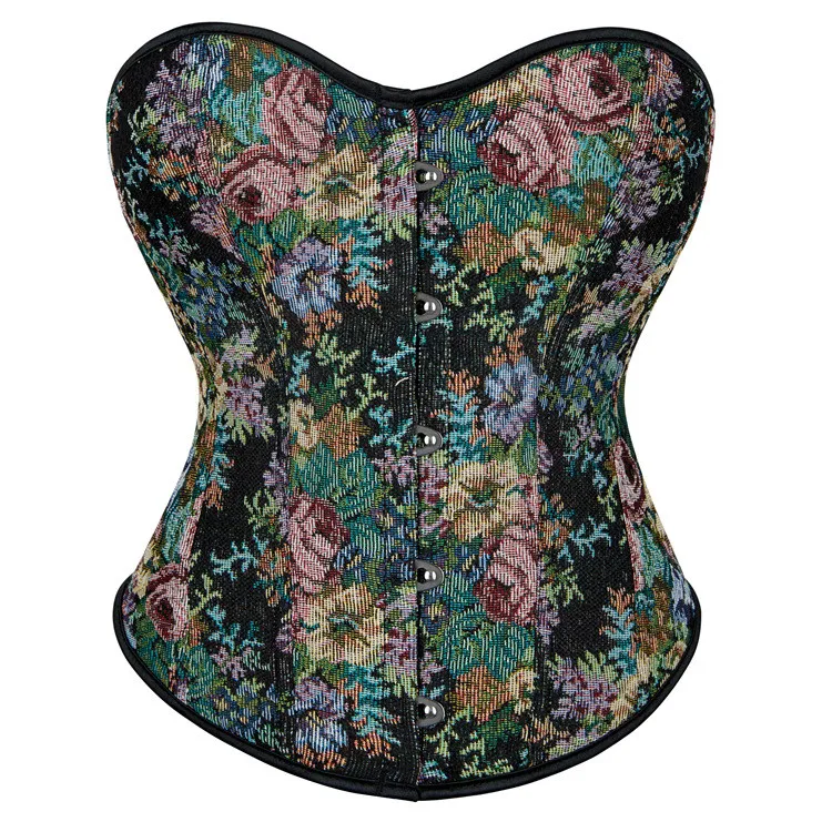 Women Gothic Underbust Corset Waist Trainer Slimming Bustiers Lingerie Shapewear Bones Basques Body Shaper