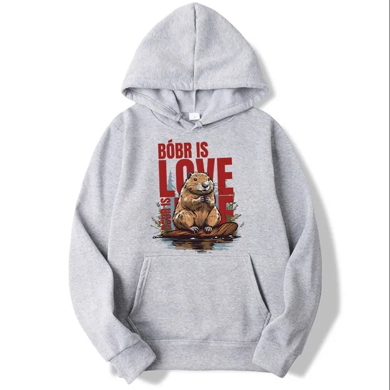 Synthwave Polish Beaver Meme Ja Pierdole  Bobr Bober Kurwa Hoodies Men Clothing Sweatshirts Outerwears Blouse Tops Women Hoodies