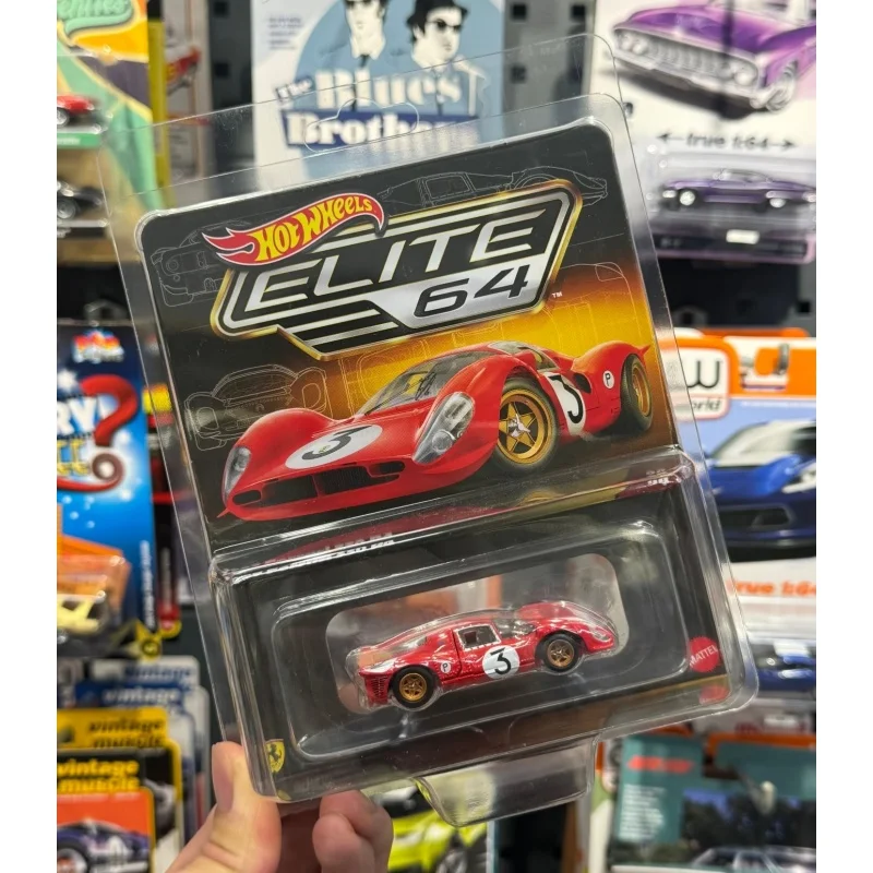 

In Stock Hot Wheels Elite Serise 1/64 Scale 1967 Ferrari 330 P4 Le Mans Race Car Diecast Collectible Model Car Surprise Toys