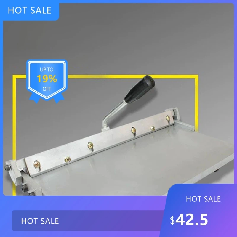 

0728 2025 12/14 дюймов Ручной складной станок из нержавеющей стали Ручной гибочный станок Машина для биговки кошелька Склеивание кожи f