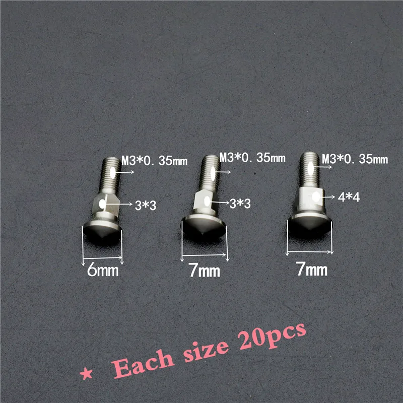Afbeelding 5: 340 stks/doos Drip Gegoten Moeren Kit Voor Haar Schaar Professionele Kapper Gebruik Kappers Schaar Reparatie Montage Gereedschap