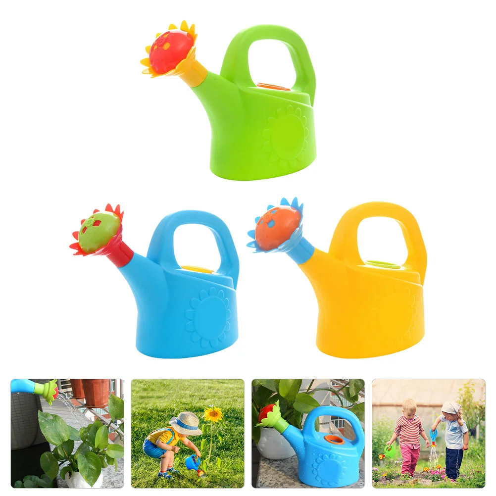3 Pcs Chicken Watering Can Multi-function Interesting Bath Toy Garden Kids Toys