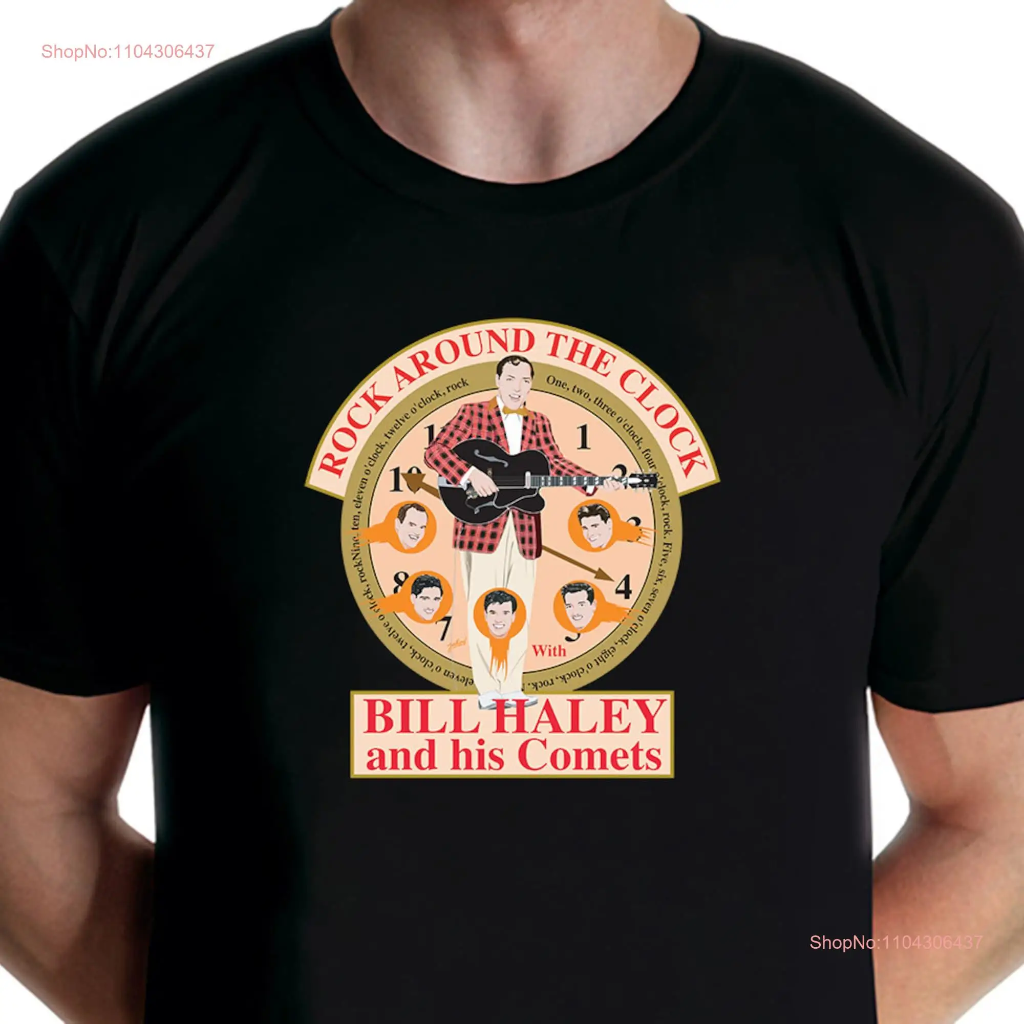 Bill Haley and His Comets Rock Around The Clock T shirt Jarod Art long or short sleeves