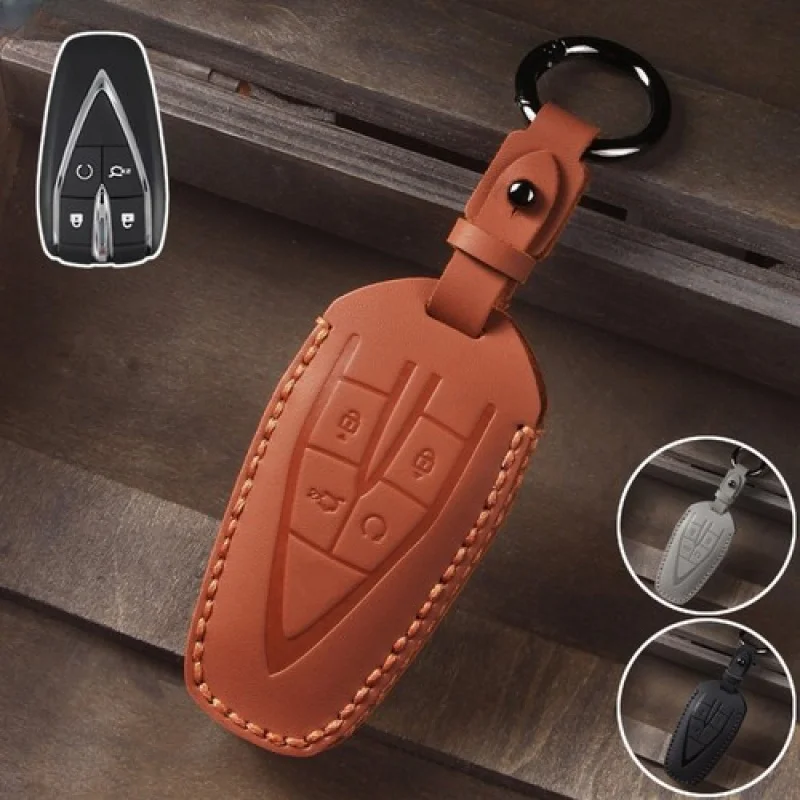 

A+ Genuine Leather Car Key Fob Case Cover For Changan CS55 PLUS CS75 PLUS CS35 PLUS