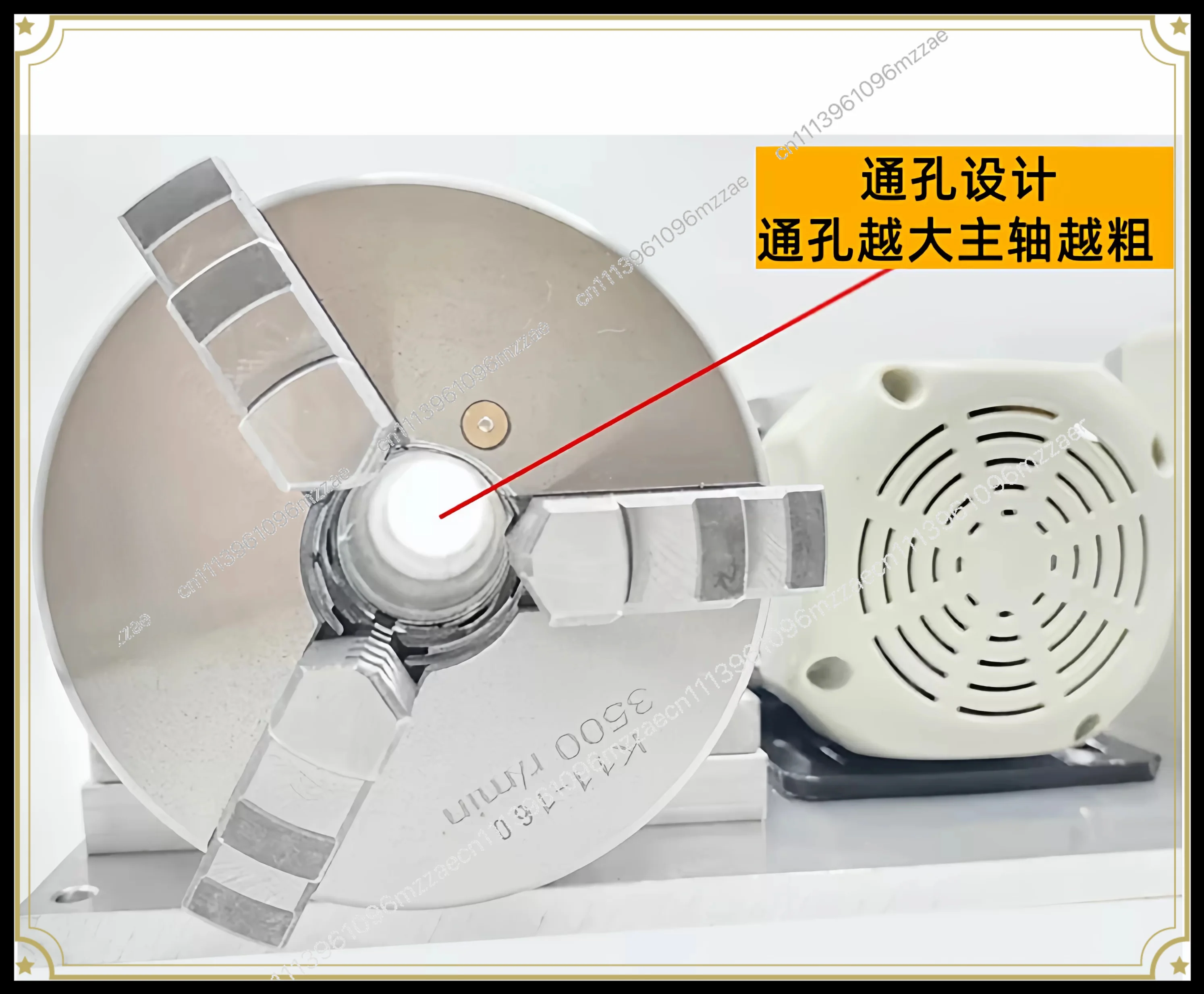 Small Lathe Complete Set of Motor Chuck Spindle Assembly Woodworking Lathe Bead Machine Electric Polishing Machine Rod Repairing