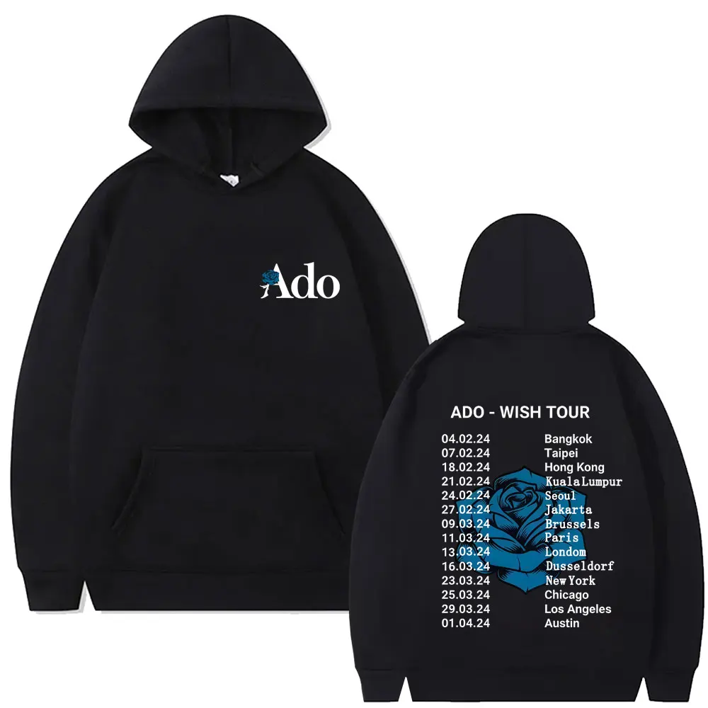 

Ado Tour 2025 Merch Hoodie Men Women Fashion Oversized Streetwear Unisex Y2k Japanese Style Pullover Male Casual Fleece Hoodies