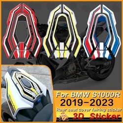 3D gel Sticker Rear Seat Cover Fairing Sticker Rear Hump Decal  For BMW S1000R S1000 R S 1000 R 2020 2021 2022 2019