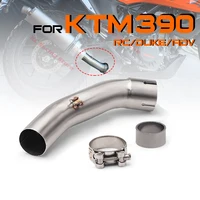 Para KTM DUKE 125 250 390 ADV Adventure 2017 2018 2019 2020 2021 2022 2023 51mm tubo de conexión central de escape tubo de conexión de silenciador