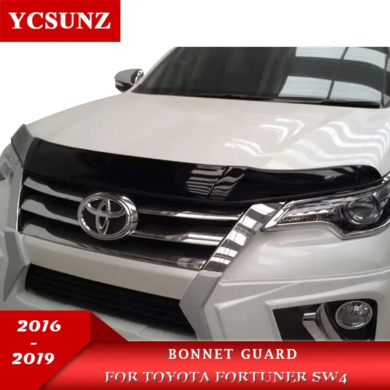 

Bonnet Guard For Toyota Fortuner sw4 2016 2017 2018 2019 Car Accessories Front Bug Shield Hood Deflector YCSUNZ