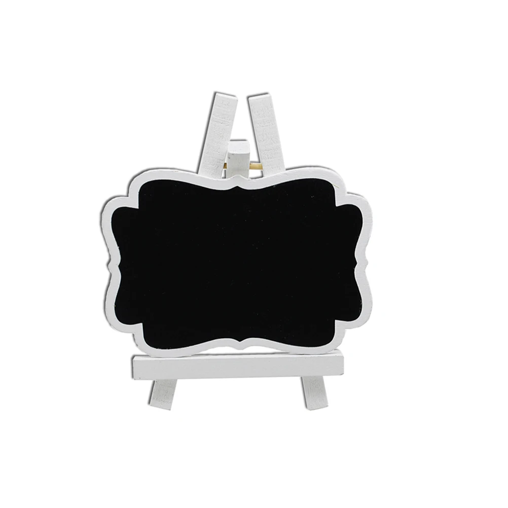 10Pcs Mini Chalkboard Blackboard White Frame Easy to Write Wipe Reuse Perfect for Weddings Birthdays Christmas