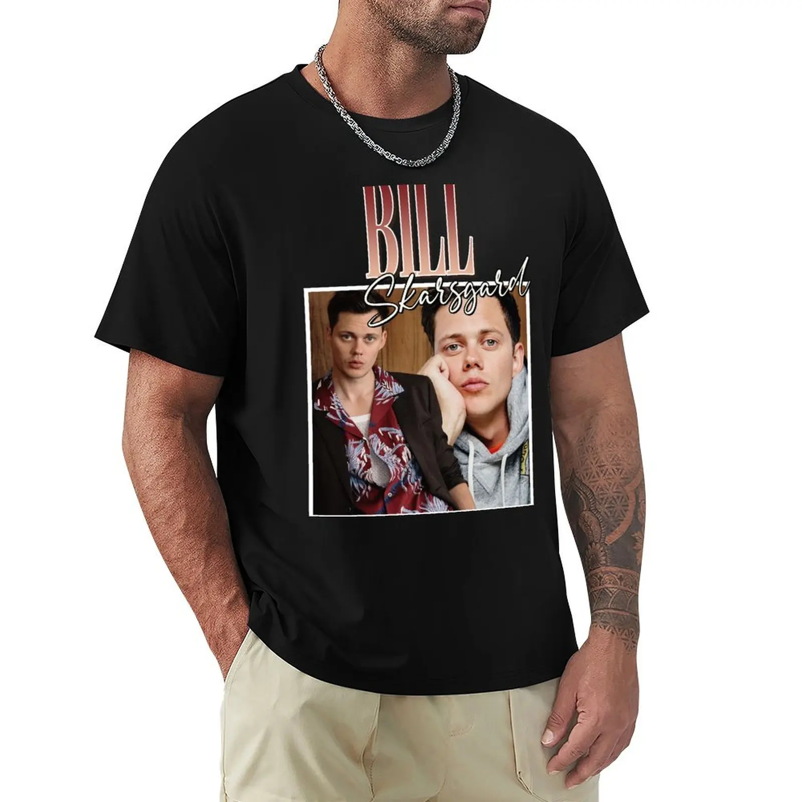 Bill Skarsgard T-Shirt summer top customs design your own plus size tops anime tshirts for men