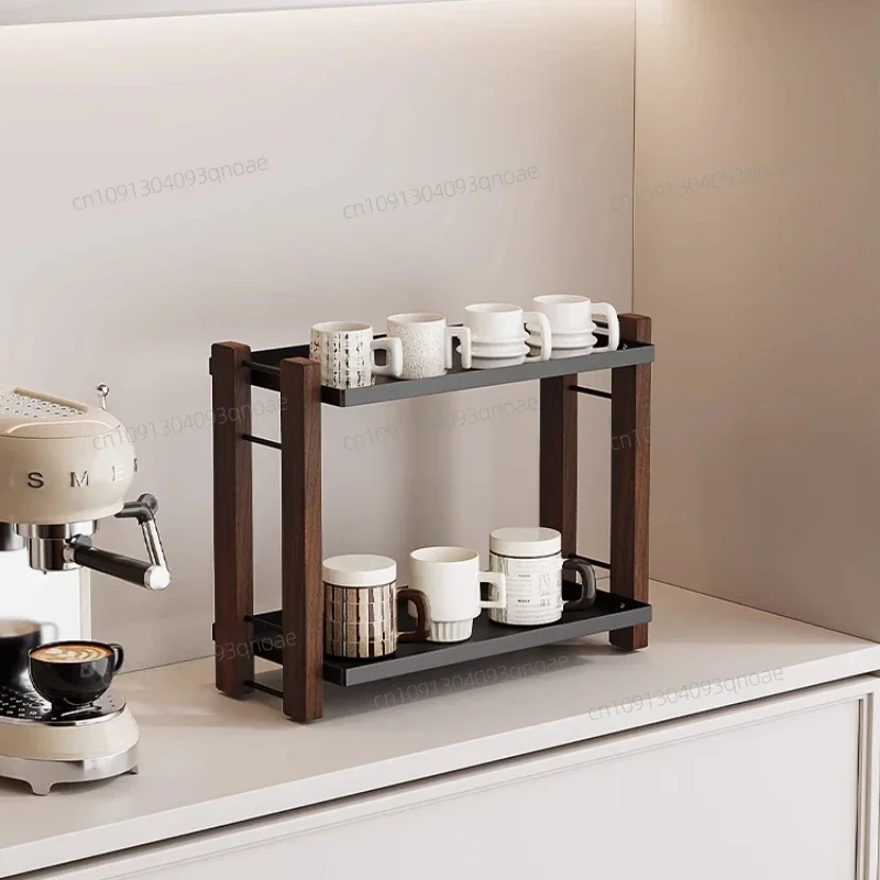

Bathroom Counter Organizer Cup holder cup storage shelf desktop table water cups mugs coffee Holder Kitchen Accessories