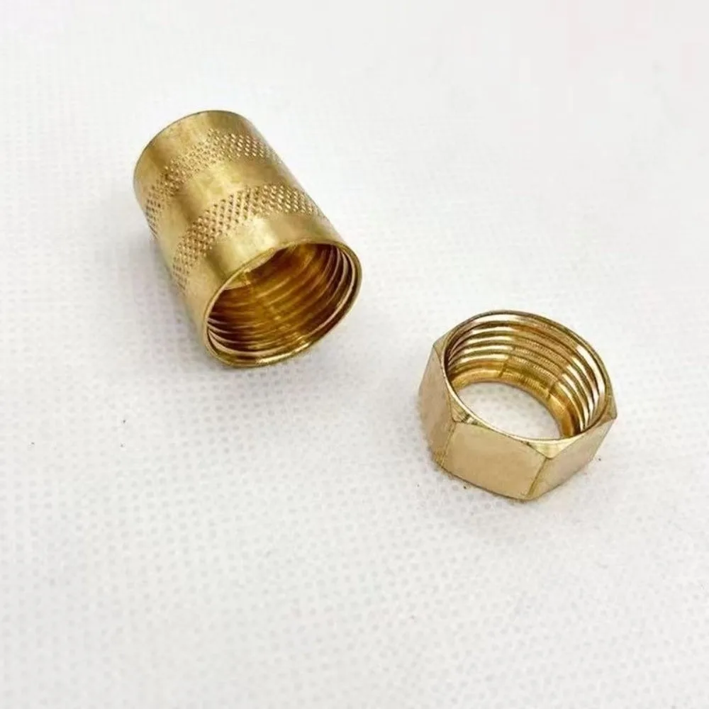 Bathroom Accessories Practical Water Pipe Connector Metal Long Nut Joints Hexagon Round Shower Hose Adapter Inlet & Outlet