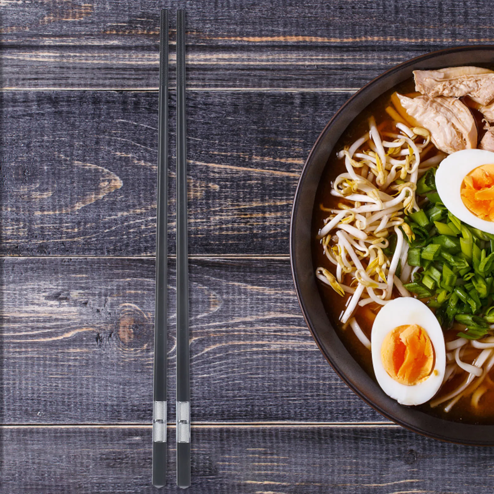 

5Pairs Anti-Slip Fiberglass Chopsticks Heat Resistant Reusable Household Chopsticks Japanese Chinese Style Tableware