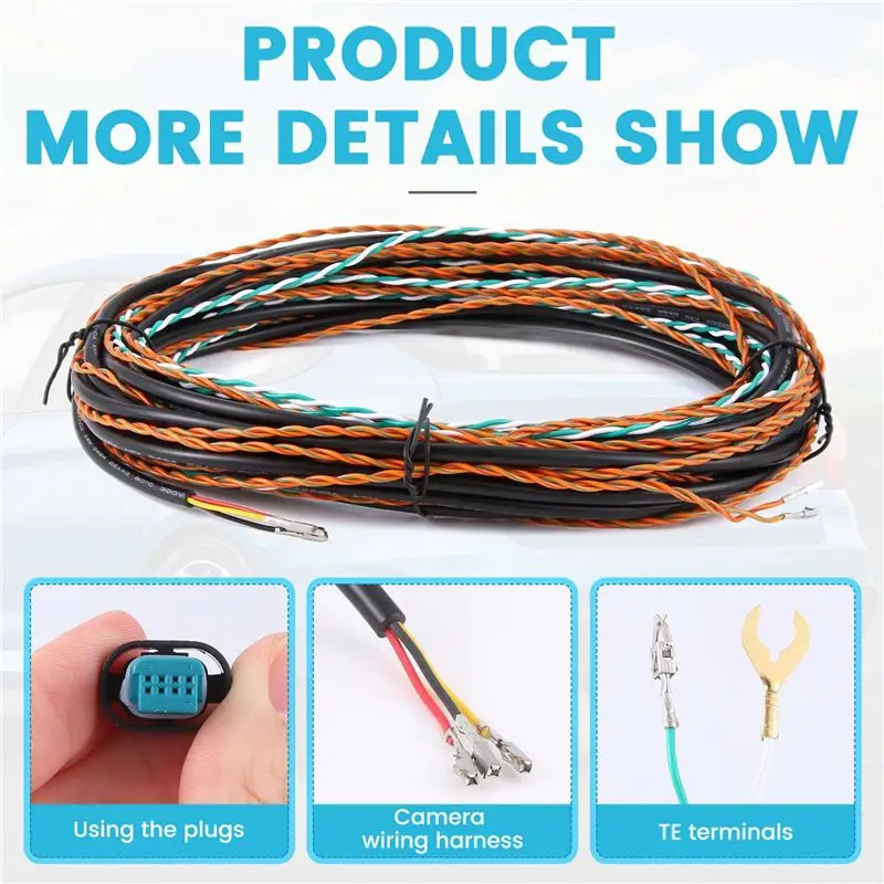 A11M-3X Car Reversing Wiring Harness Camera Wiring Harness Cable For BMW 1 2 3 F20 3 F30 5 F10 7 F01 X5 E70 X6 E71