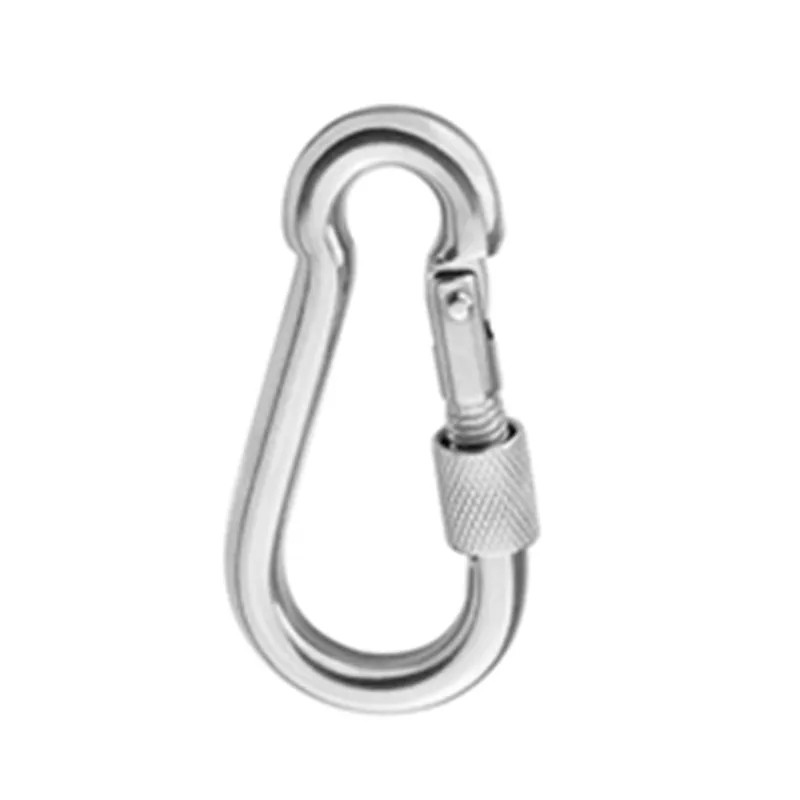 M6/M8/M10 Multifunctional 304 Stainless Steel Spring Snap Carabiner Quick Link Lock Ring Hook snap shackle Chain Fastener Hook