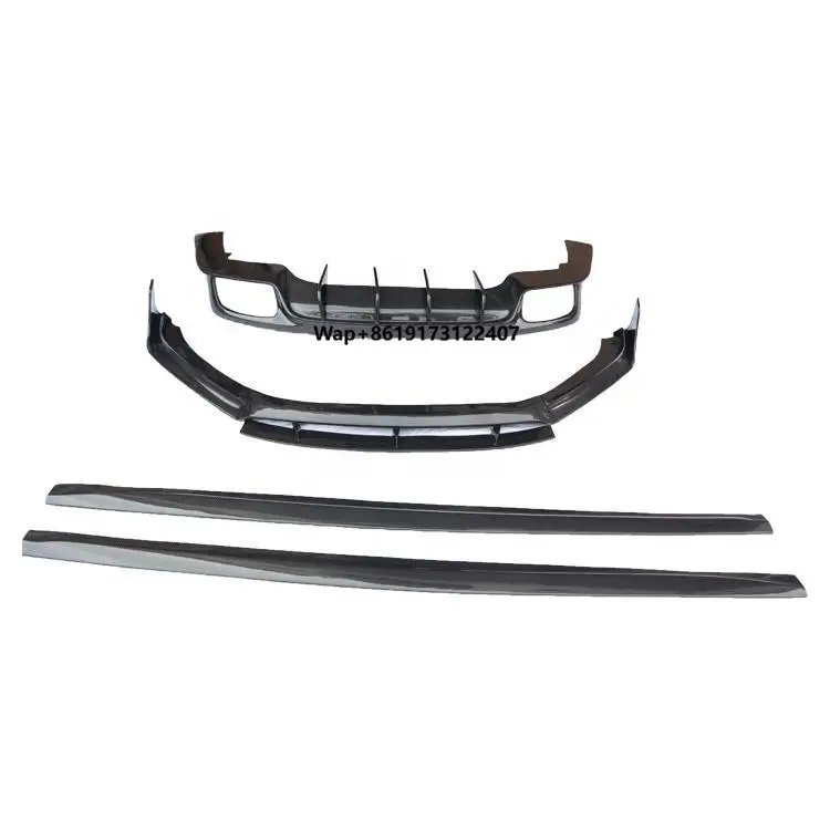 Panamera GTS Carbon Fiber Front Lip Side Skirts Rear Bumper Spoiler for Panamera 971