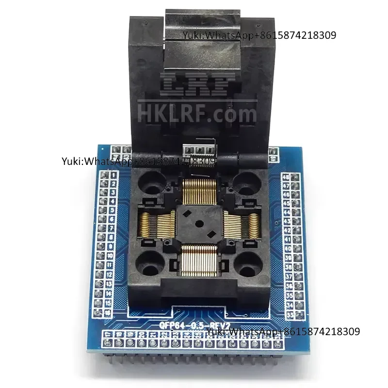 Adapter QFP64 to DIP64 CHIP PROGRAMMER IC SOCKET QFP64-0.5-REV1