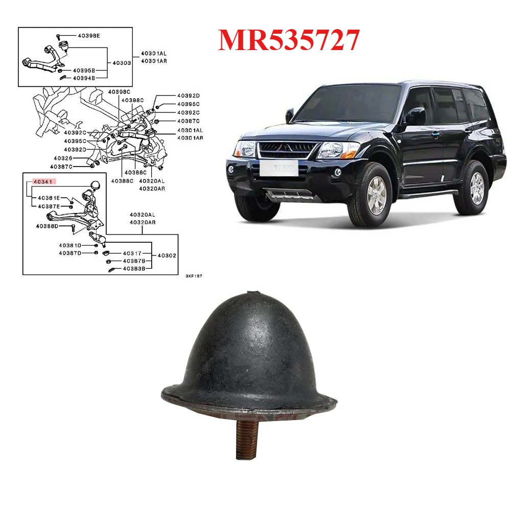 

1 Piece Front Suspension Lower Arm Rubber for Pajero V77 V93 for Montero V63W V73 V97 V98 MR535727 Accessories