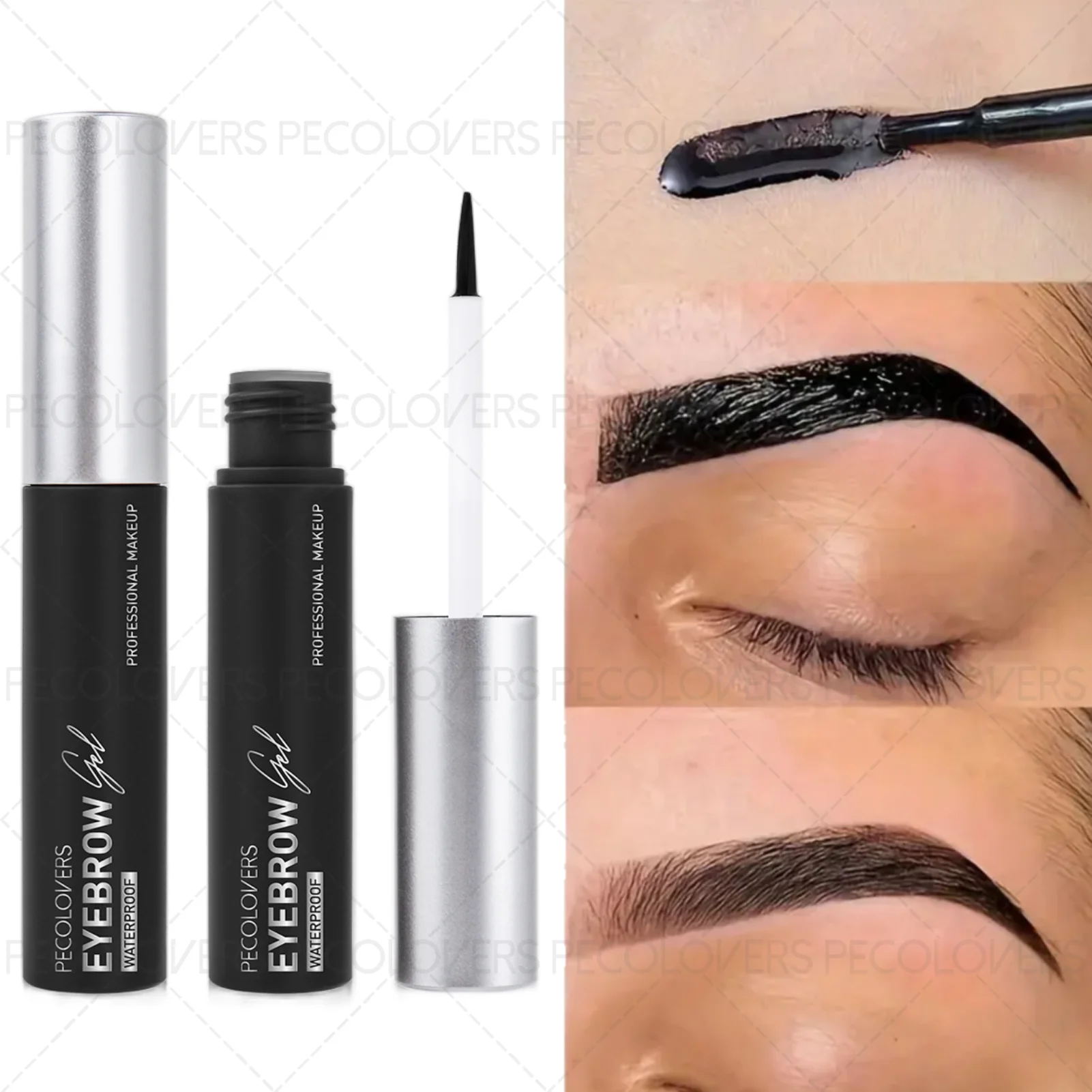 Gel para teñir cejas semipermanente, formación rápida de película, fácil de despegar, maquillaje de ojos perezoso sin esfuerzo, 1 ud.