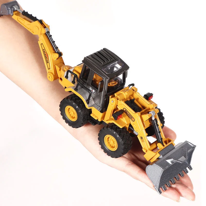 Diecasts Mini Tractor Excavator Crane Bulldozer Toy Boy Car Vehicle Toys Models Dump Truck Alloy+Plastic Education Wholesale