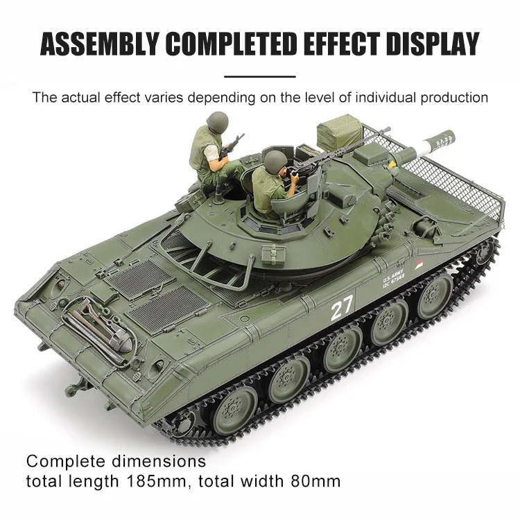 TAMIYA Assembly Model Kit 35365 American M551 Light Tank Vietnam War 1/35