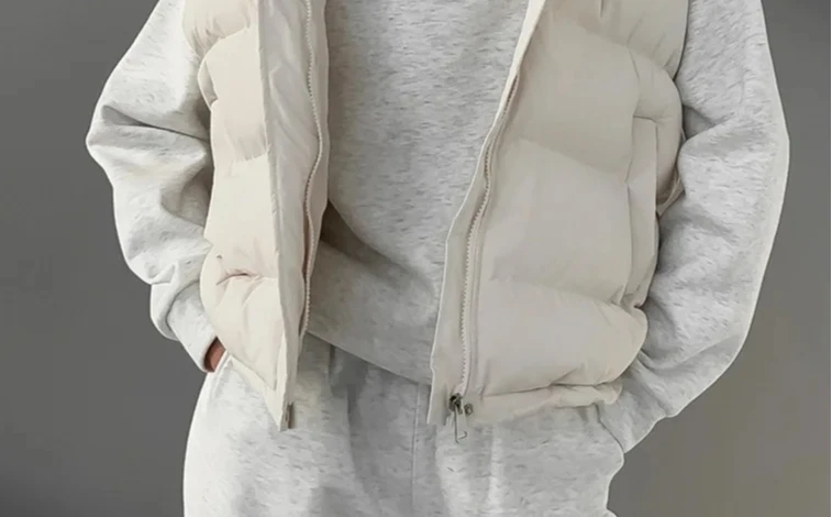 2025 Autumn and Winter New Fashion Trend Thickened Warm Vest Sleeveless Cotton Jacket
