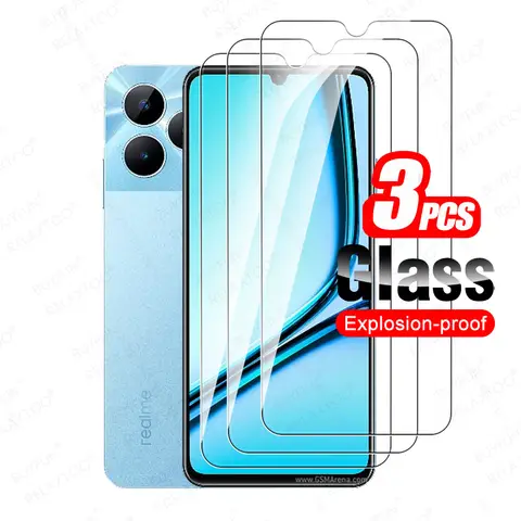 3Pcs Protective Glass For Realme Note 50 Screen Protector Realmi Realmy Note50 Not 50 RealmeNoto50 4G RMX3834 HD Tempered Films