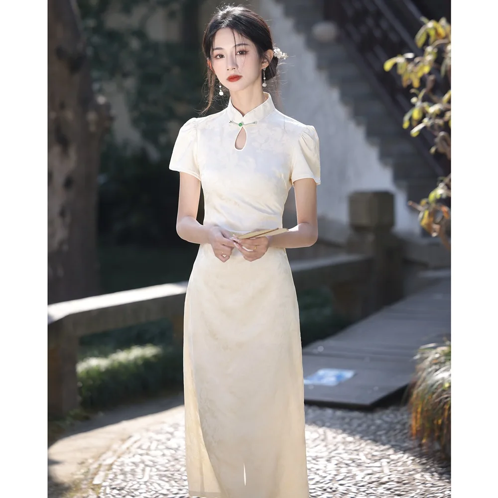 

Women Elegant Girls Cheongsam New Cheongsam Long Dress China