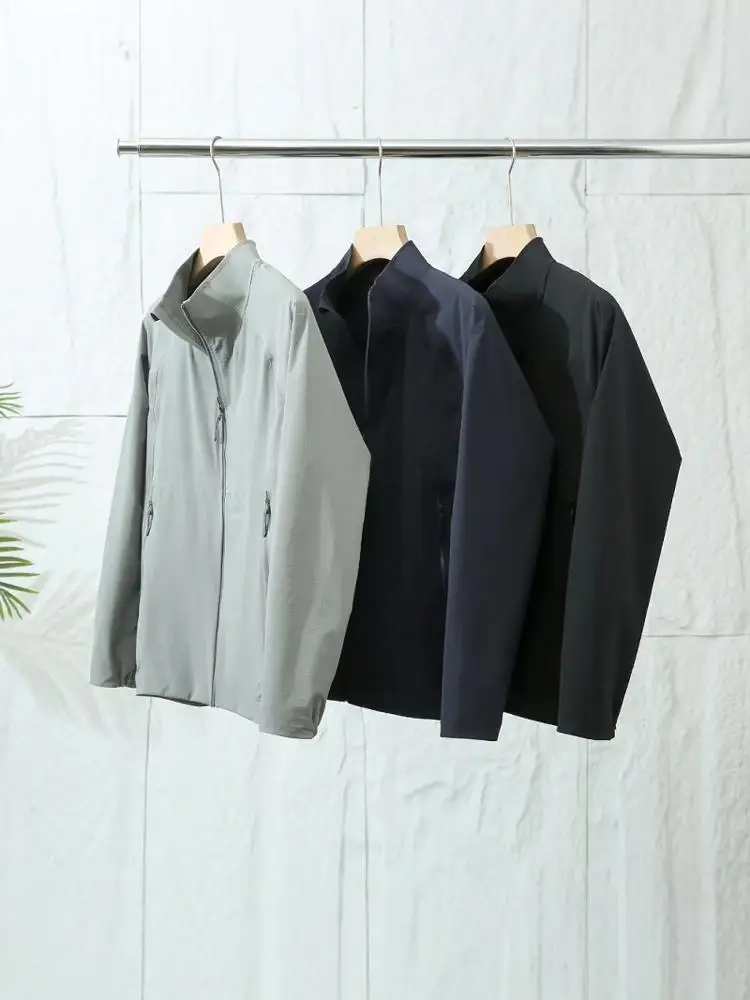 

Outdoor Men's Jaet Stand Collar Full Glue Waterproof Breathable High Elastici Casual Autumn Busin Faion Ci...