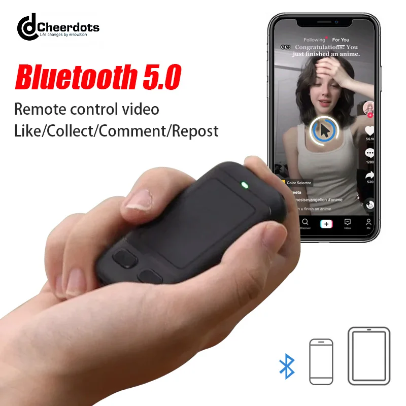 CheerTok Air Mouse Singularity Mobile Phone Smart Remote Control Bluetooth Wireless Multi-Function Touch Pad For TikTok Control