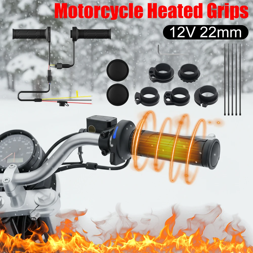 

Универсальные электрические ручки с подогревом для мотоцикла 12В 22мм, регулируемые по температуре