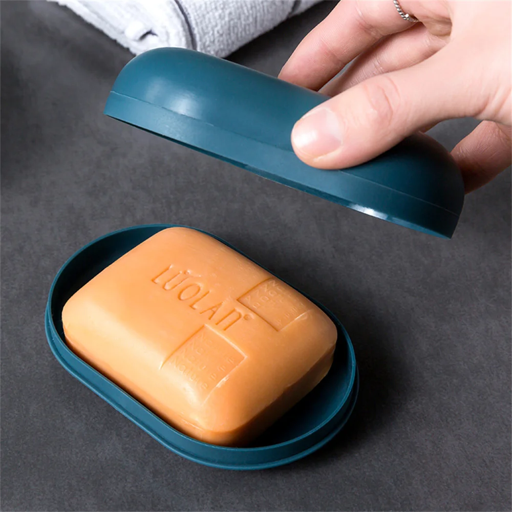 Drain Soap Box 11.2×7.5×3.8cm Anti-falling Thick Anti-smashing Delicate Portable Soap Dishes Soap Soap Box Creative Pp