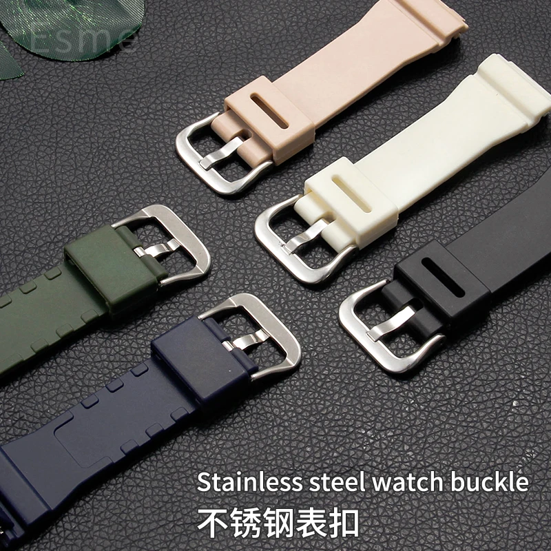 الراتنج حزام ساعة اليد ل كاسيو G-SHOCK GM-S2100 المرأة مثمنة البلوط الرياضة مقاوم للماء Sweatproof الراتنج سوار ساعة 16 مللي متر