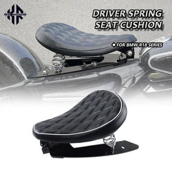 Fit R 18 Classic Motorcycle Driver Spring Seat Cushion Bobbie Style Single Front Rider Saddle Accessories For BMW R18 100 Years