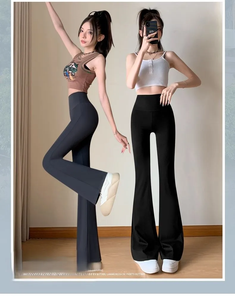 

Брюки Bootcut для танцевального фестиваля, женские скандинавские вельветовые весенние профессиональные расклешенные утягивающие эластичные мешковатые драпированные удобные женские брюки