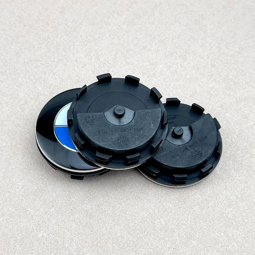 4Pcs 56MM 68MM For E46 E90 E60 F30 F10 X1 X2 X3 X5 X4 X6 X7 G30 G20 Car Floating Wheel Center Cap Hub Covers Accessories
