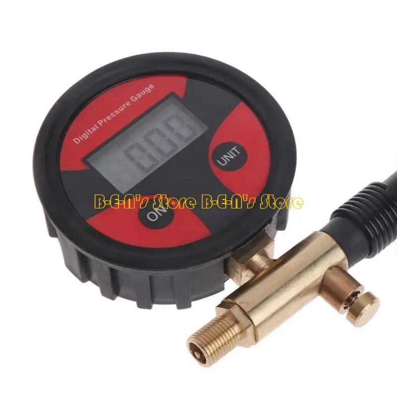 Y1AD Air Pressure Gauge Meter LCD Display Tire Pressure Gauge 0-200PSI LCD Digital Tyre Tire fits for Car Truck Motorcycle