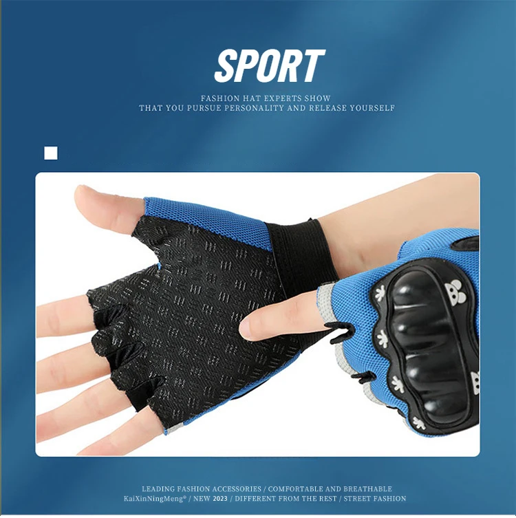 Kinder Radfahren Handschuhe Anti-Slip Schutzhülle Junge Mädchen Wandern Handschuhe Student Camping Training Kinder Mountainbike Handschuhe – Detail 10
