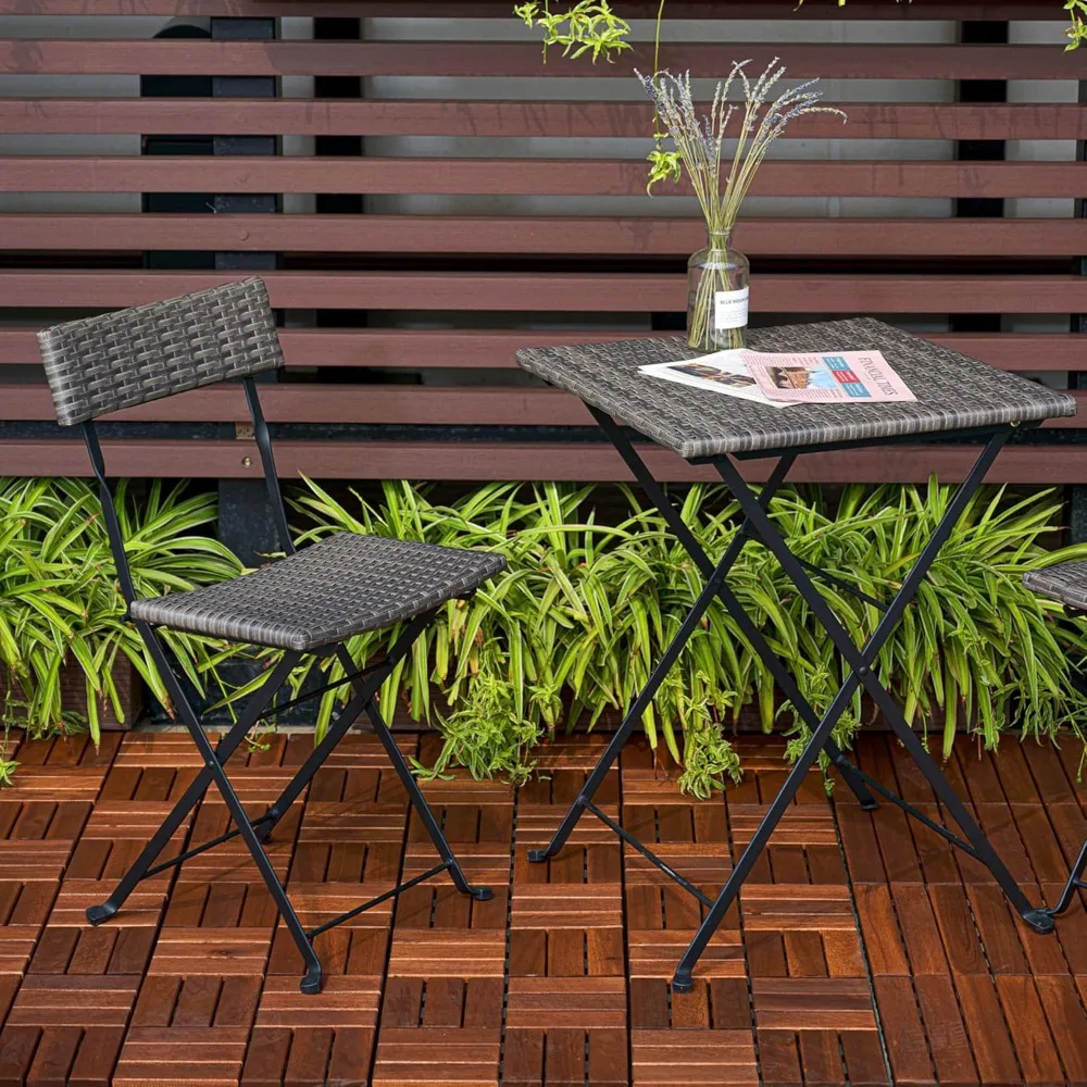 20 PCS Interlocking Deck Tiles, Solid Wood Patio Flooring Outdoor Waterproof, 12x12x0.8 Acacia Wood Tiles, Patio Tiles
