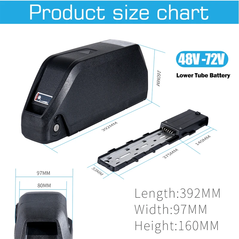 ebike cham-rider 72V 3000w High Power kit 48v 52v 1500w Electric bicycle 60V 25ah 30 40ah 50ah 60ah 1000w 2000W Lithium Batterie view 2