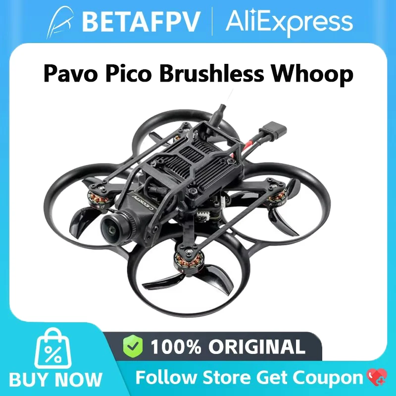 BETAFPV Pavo Pico Brushless Whoop (sin cámara digital HD VTX y cámara) para batería LAVA 2S 450mAh 75C