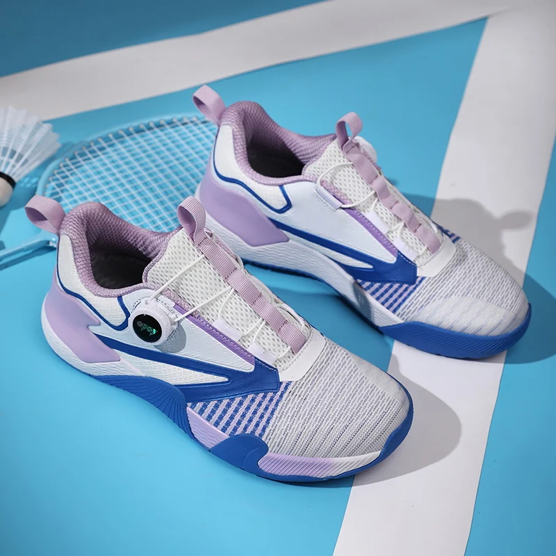 Women's Badminton Shoes Summer Running Sneakers 2025 Shock Absorption Men's Table Tennis Shoes Rubber Upper